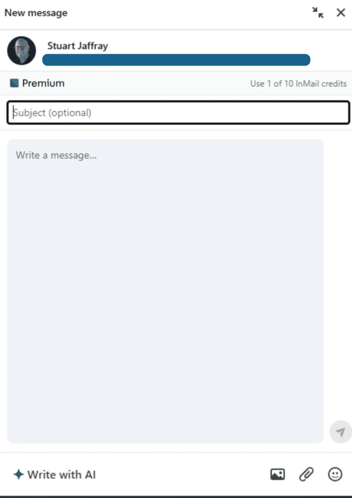 LinkedIn InMail Message
