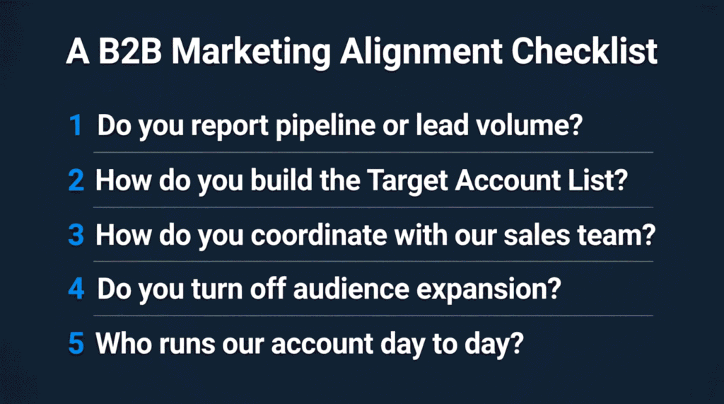 "5 questions to ask a LinkedIn ABM agency before hiring"